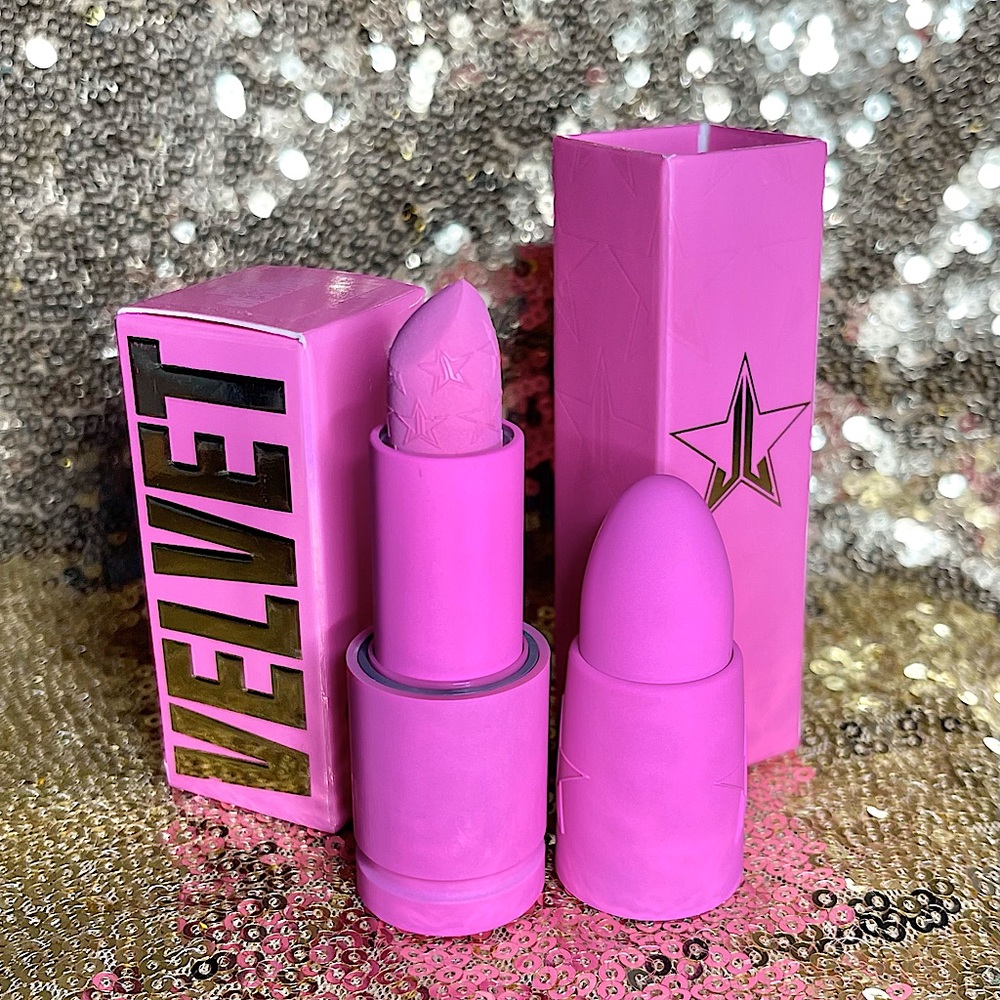 Jeffrey Star Velvet Trap in Pink Messiah